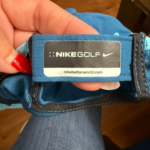UNISEX, Nike Golf Blue Lightweight Flyweight Wrap Around Strapback. NWOT - Picture 6 of 6